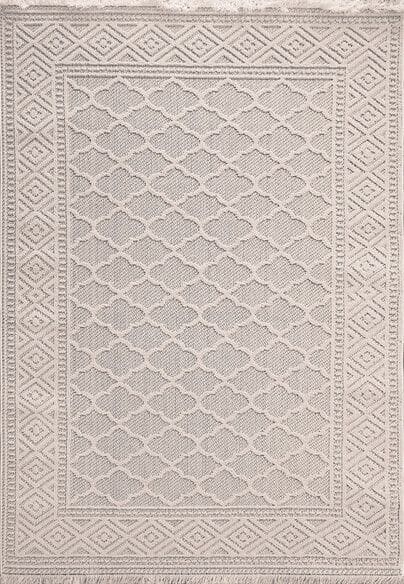 Dynamic Rugs SEVILLE 3605-109 Ivory and Soft Grey